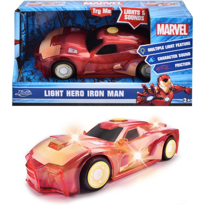 Jada Toys Marvel Light Hero Iron Man Car 1:32
