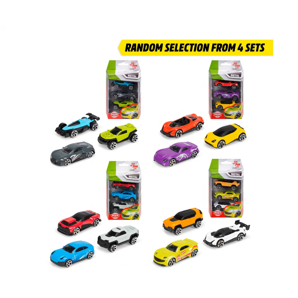Dickie Toys Die-Cast Vehicles 3-Pack - Assorted