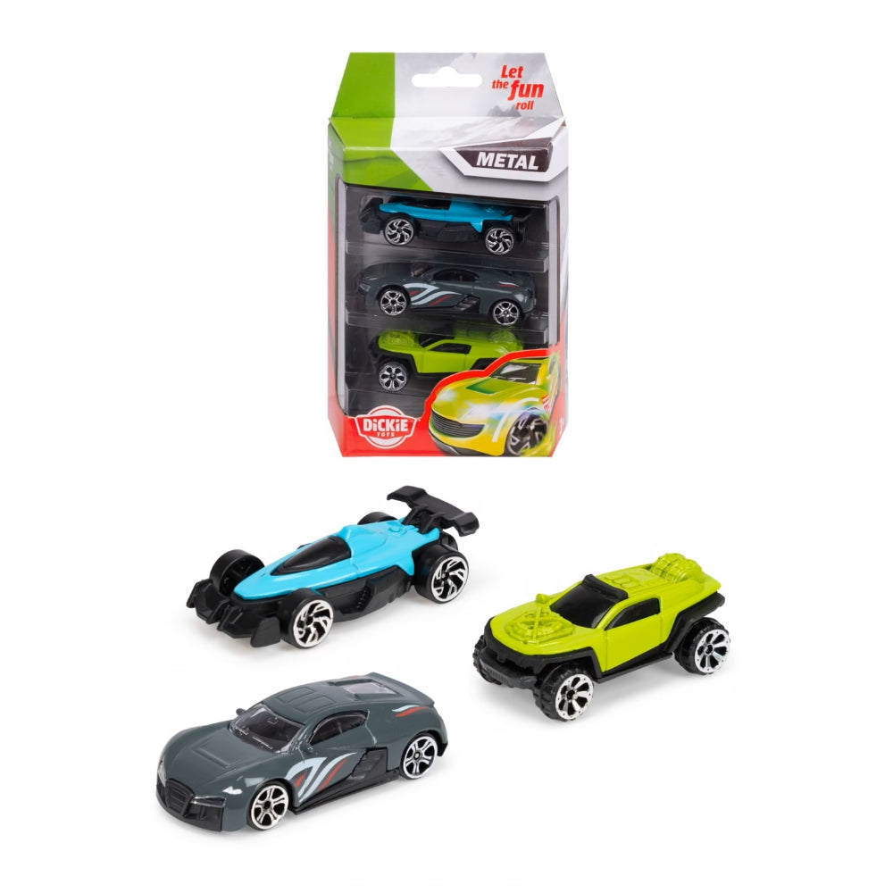 Dickie Toys Die-Cast Vehicles 3-Pack - Assorted