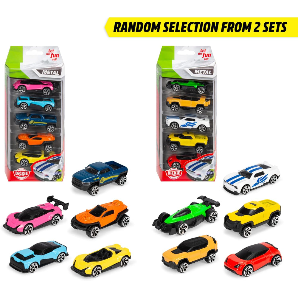 Dickie Toys Die-Cast Vehicles 5-Pack - Assorted