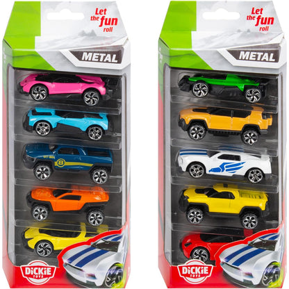 Dickie Toys Die-Cast Vehicles 5-Pack - Assorted