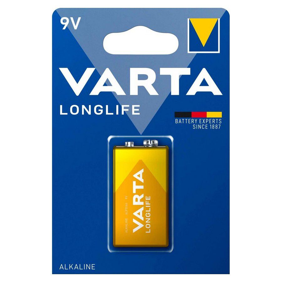 Varta 9V Alkaline Battery Longlife Power