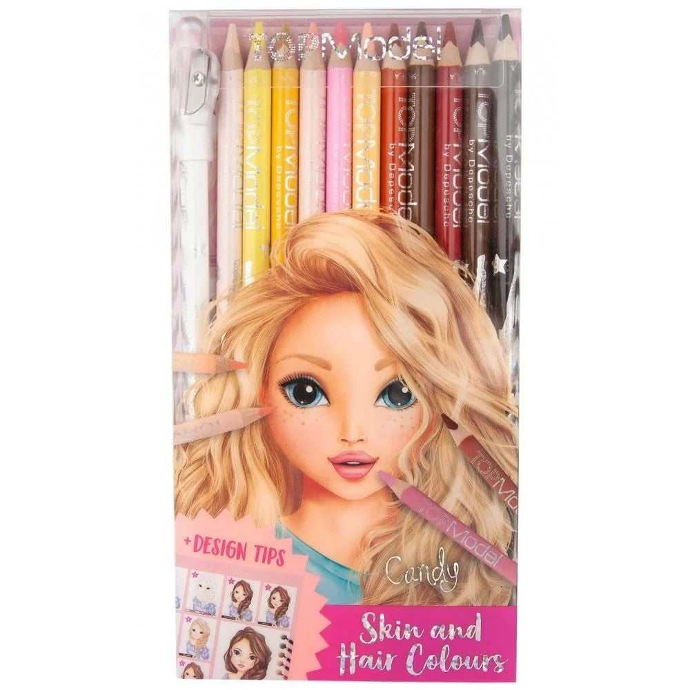 TOPModel Skin & Hair Colour Pencils Set 12pcs