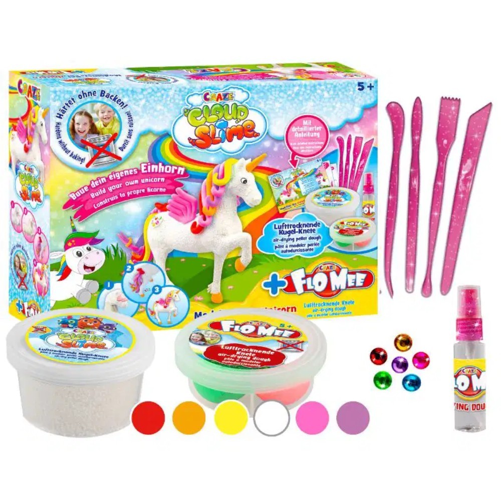 CRAZE Cloud Slime & Flo Mee Unicorn Creative Set (3+ Years)