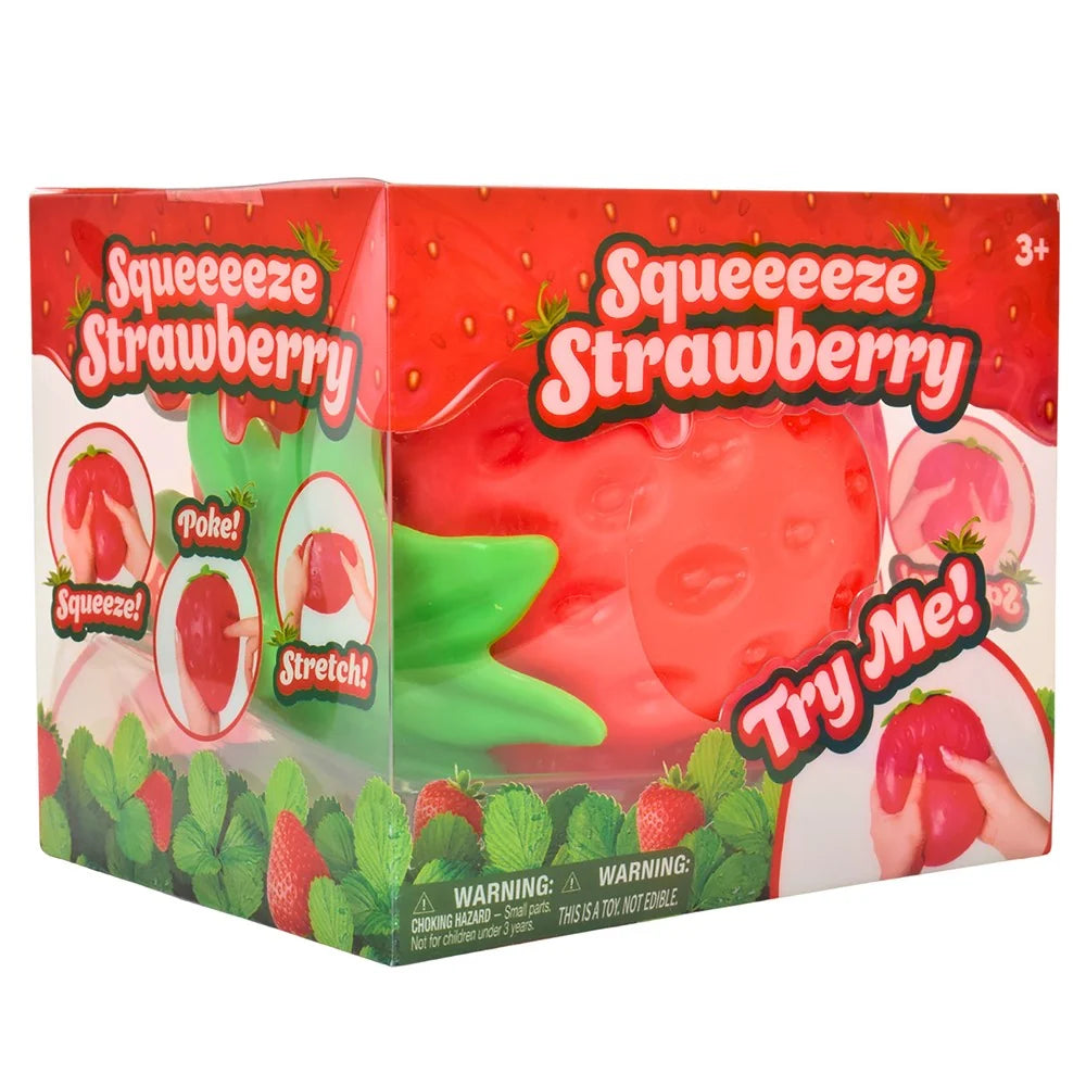 Squeeeze Strawberry Squishy Toy (3+)