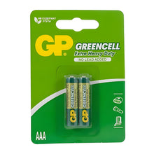 بطاريات GP GreenCell شديدة التحمل حجم AAA عبوة من قطعتين