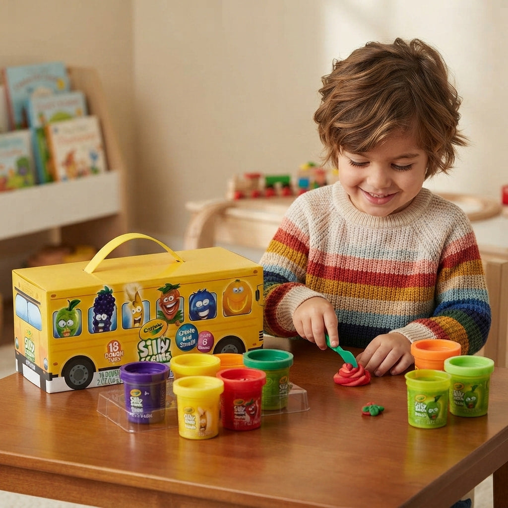 Crayola Silly Scents School Bus Dough 18-Pack