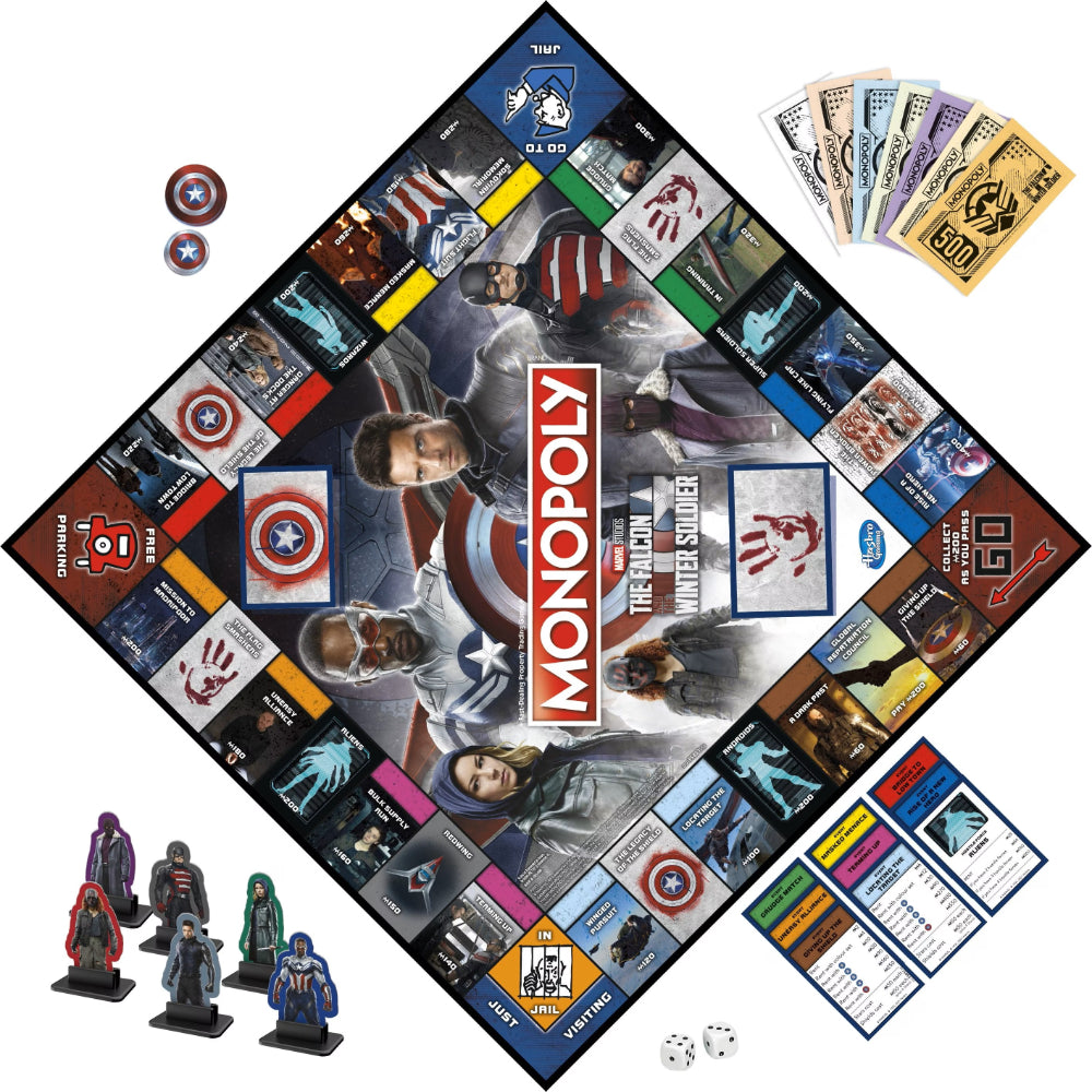 Monopoly Marvel The Falcon and the Winter Soldier Edition