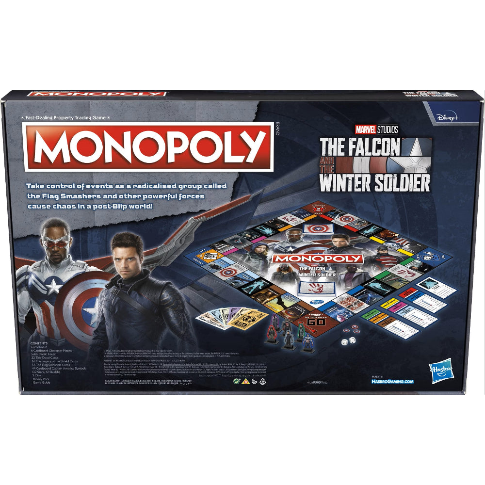 Monopoly Marvel The Falcon and the Winter Soldier Edition