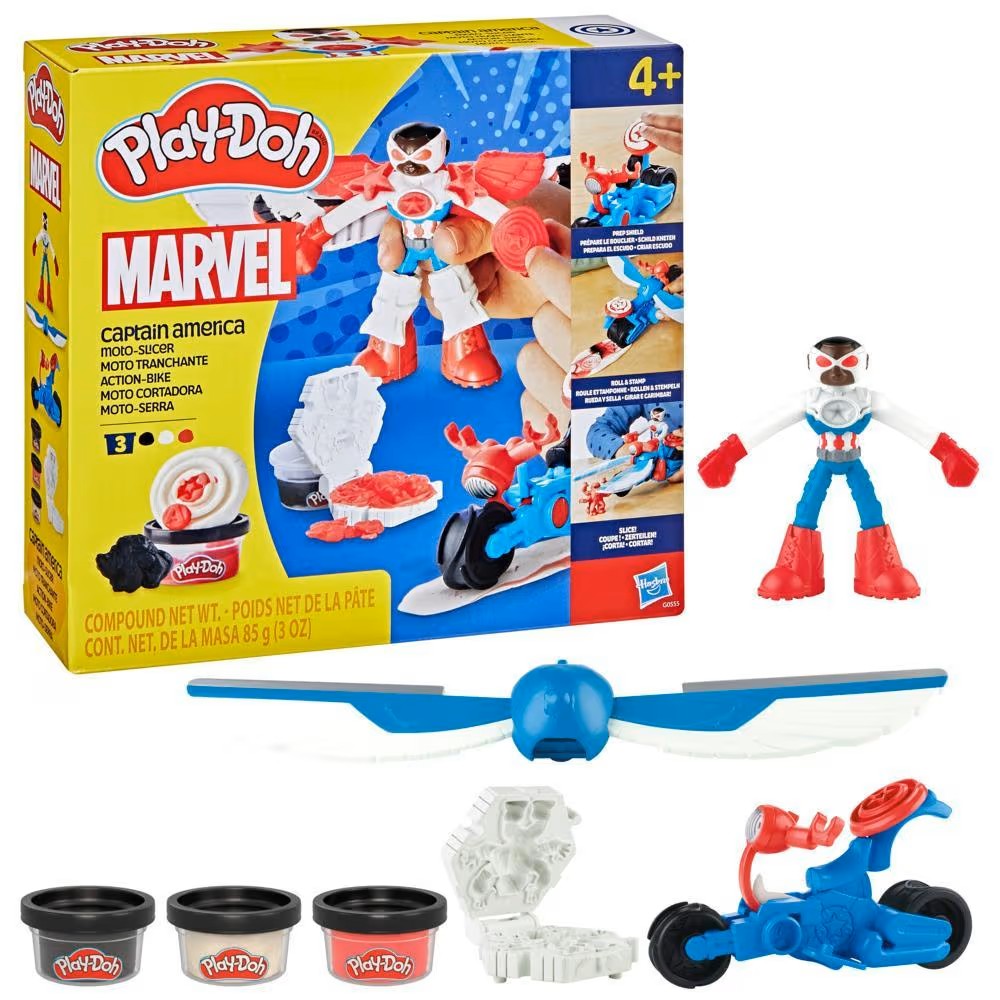 Play-Doh Captain America Moto-Slicer Playset