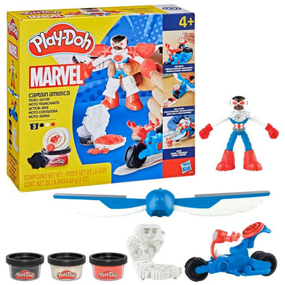 Play-Doh Captain America Moto-Slicer Playset