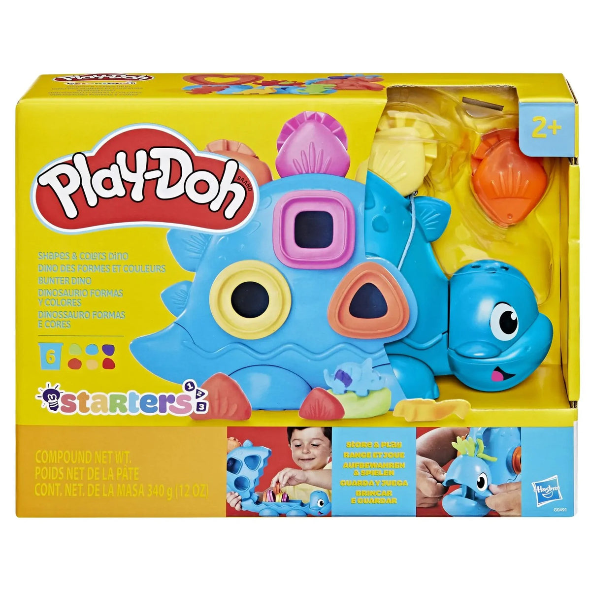 Play-Doh Shapes & Colors Dino Playset