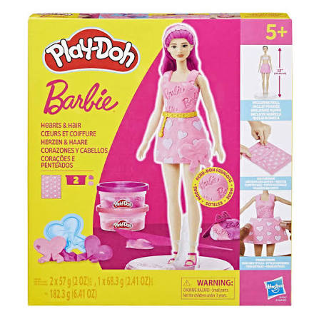 Play-Doh Barbie Hearts & Hair Fashion Playset