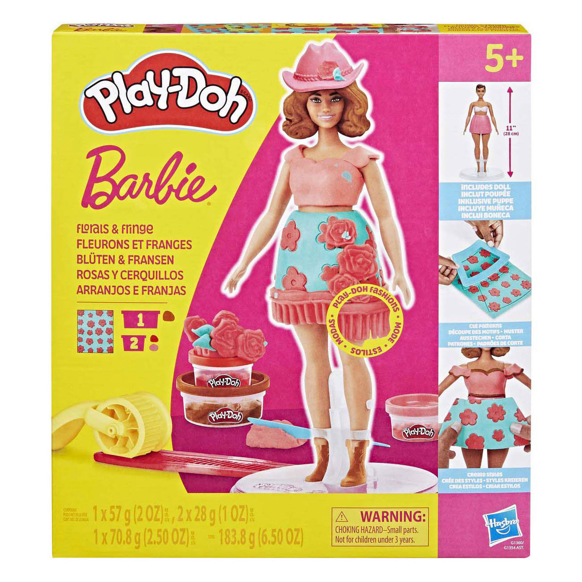 Play-Doh Barbie Florals & Fringe Fashion Playset