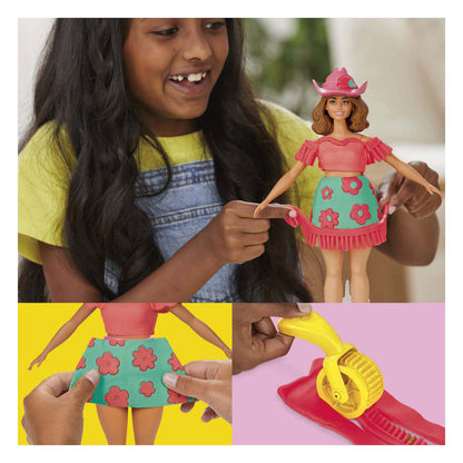 Play-Doh Barbie Florals & Fringe Fashion Playset