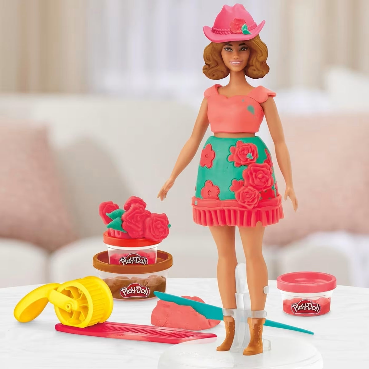 Play-Doh Barbie Florals & Fringe Fashion Playset