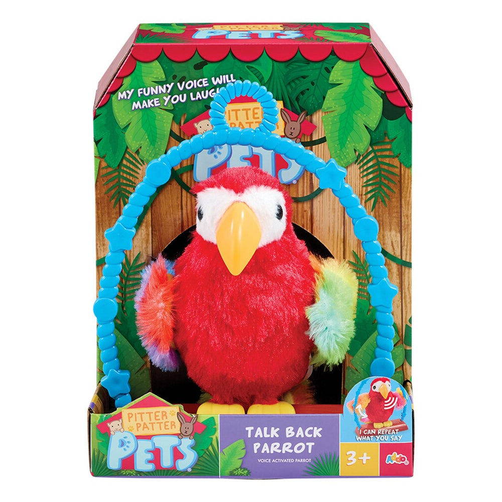 Addo Pitter Patter Pets Talk Back Red Parrot (3-5 Years)