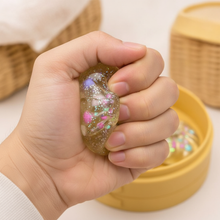 Crystal Clear Steamed Bun Squishy Toy Set – Mini Gel Dumpling Sensory Squishies (3 Pack)