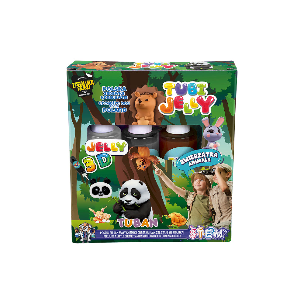 Tuban Tubi Jelly Animals 3-Colour Creative Set
