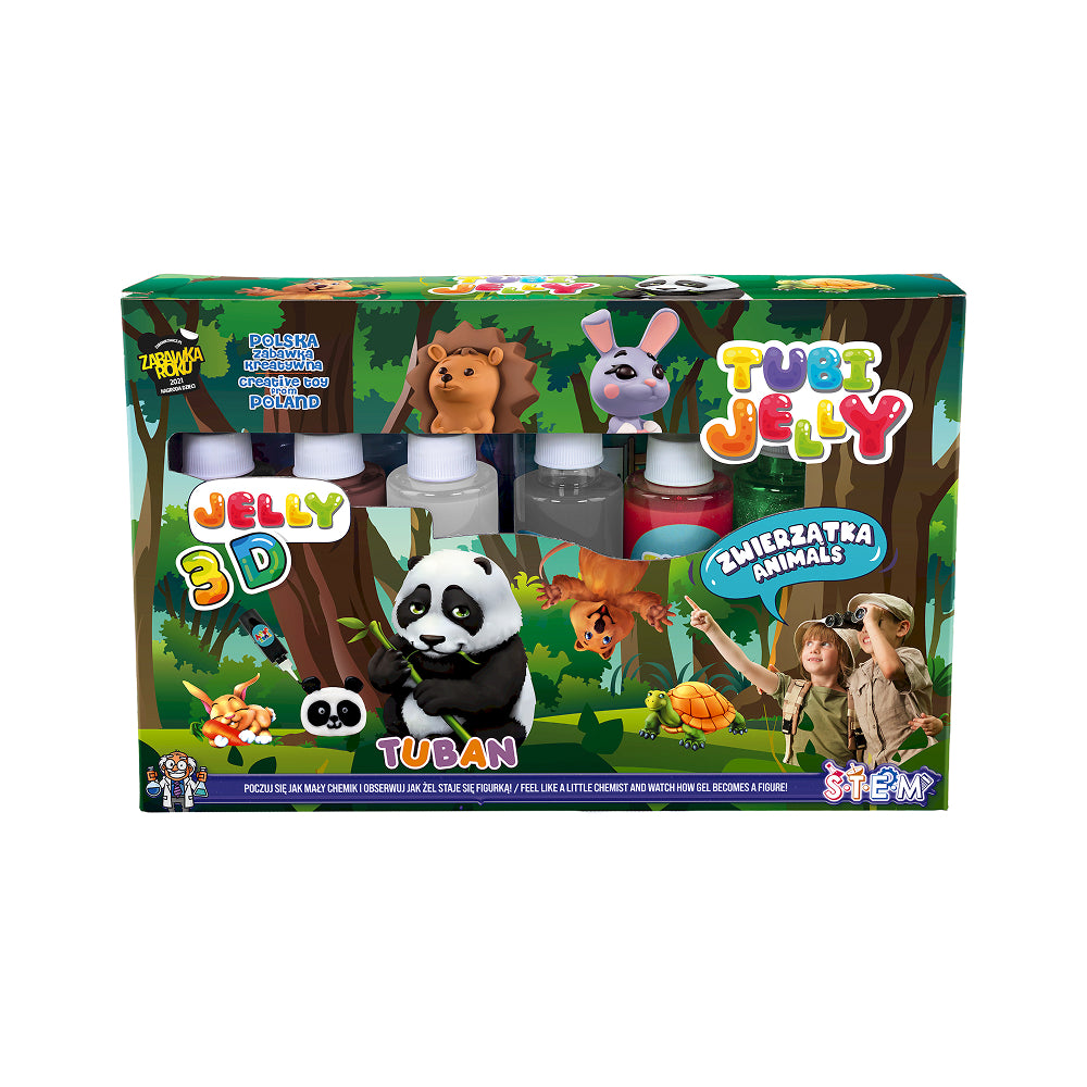 Tuban Tubi Jelly Animals 6-Colour Creative Set