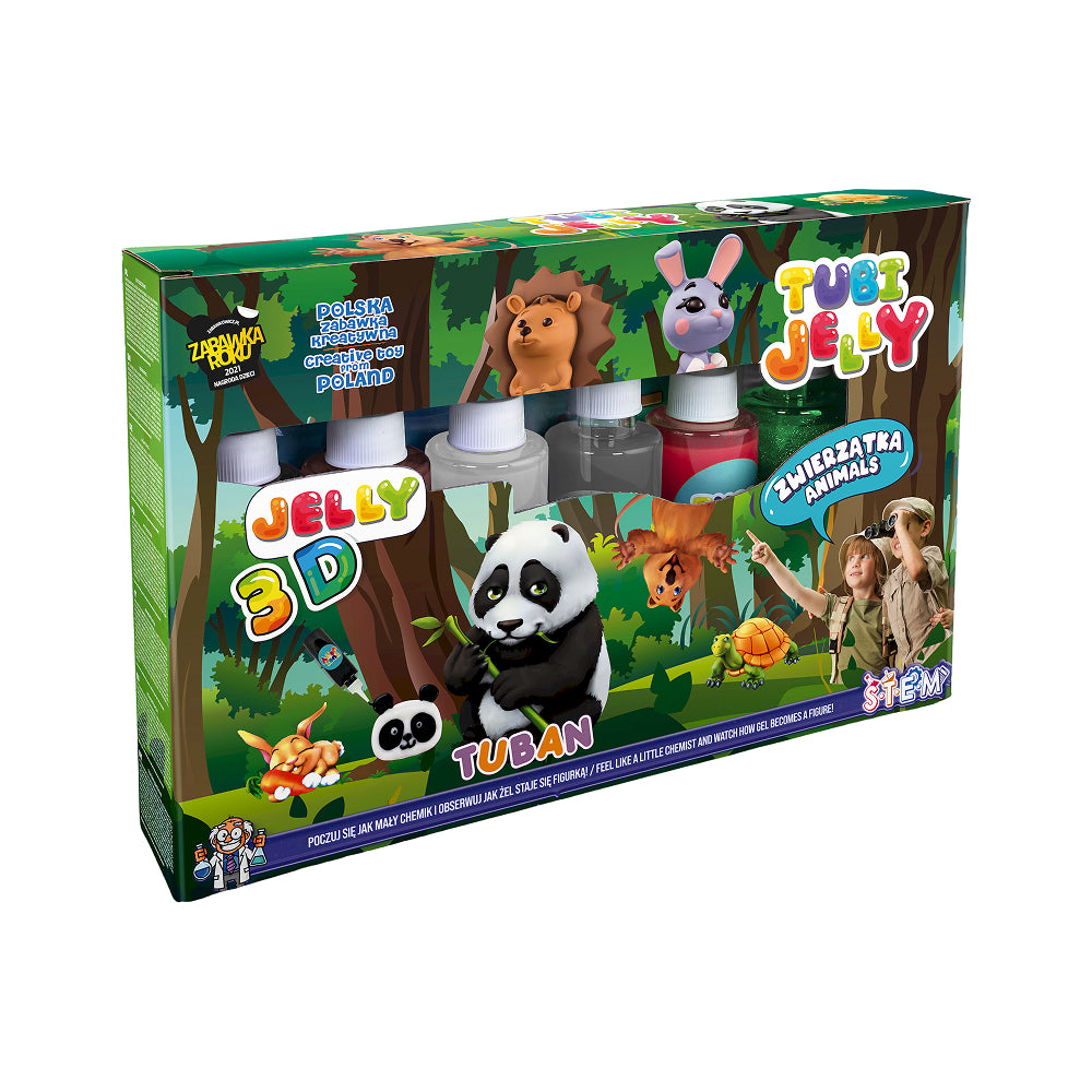 Tuban Tubi Jelly Animals 6-Colour Creative Set