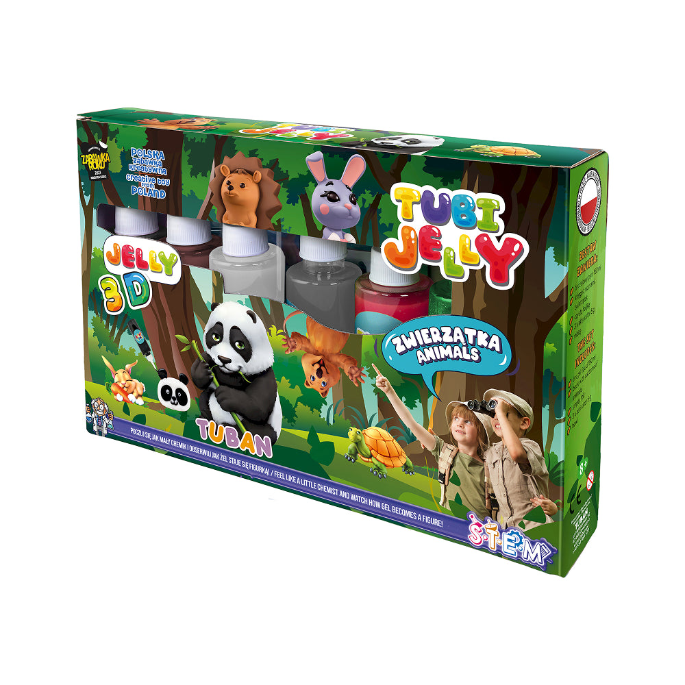 Tuban Tubi Jelly Animals 6-Colour Creative Set