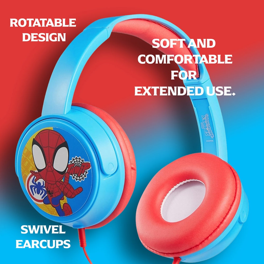 Spidey and His Amazing Friends AUX Headphones with Stickers