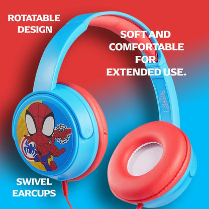 Spidey and His Amazing Friends AUX Headphones with Stickers