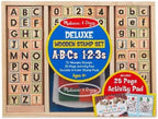 Melissa and Doug Wooden ABC Activity Stamp Set