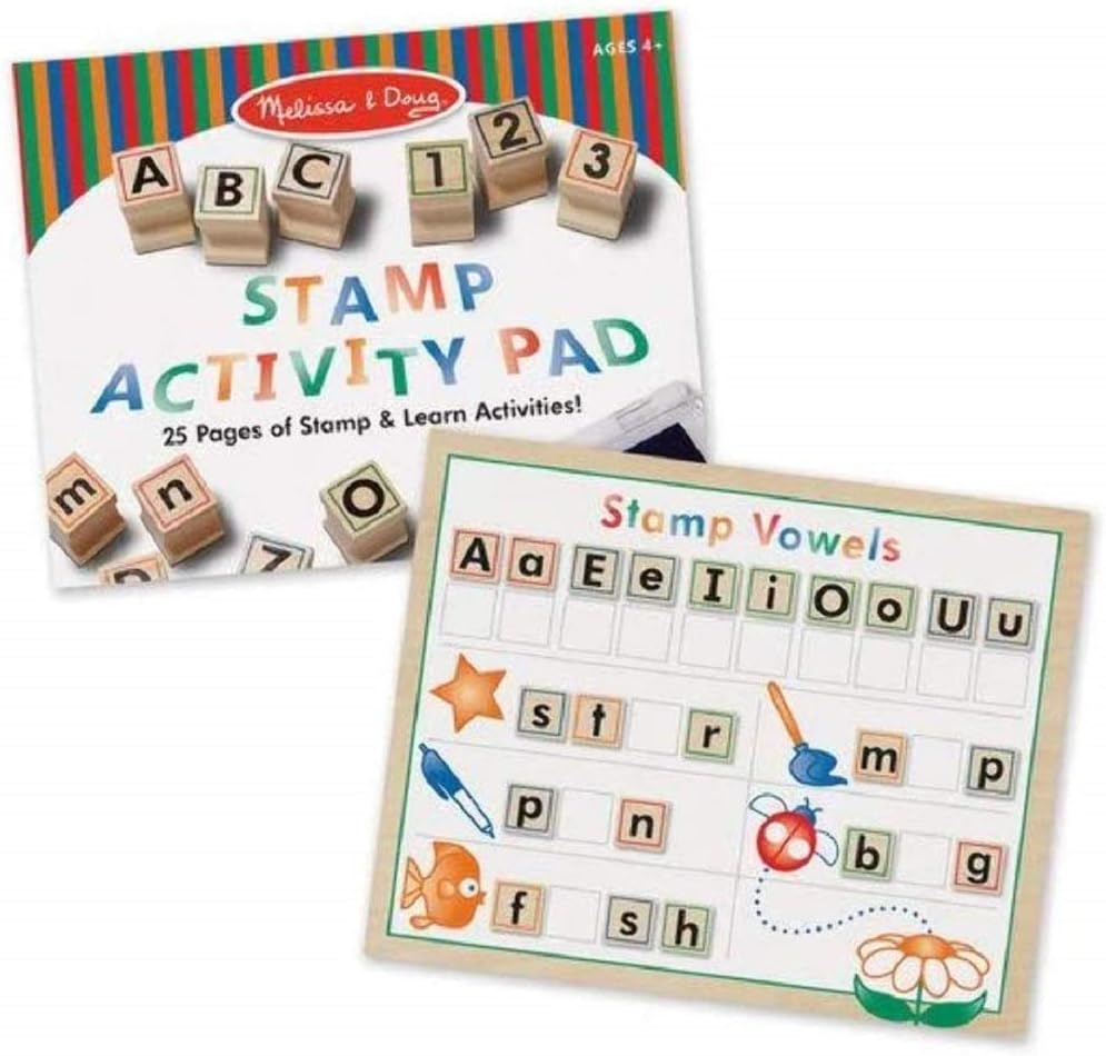 Melissa and Doug Wooden ABC Activity Stamp Set