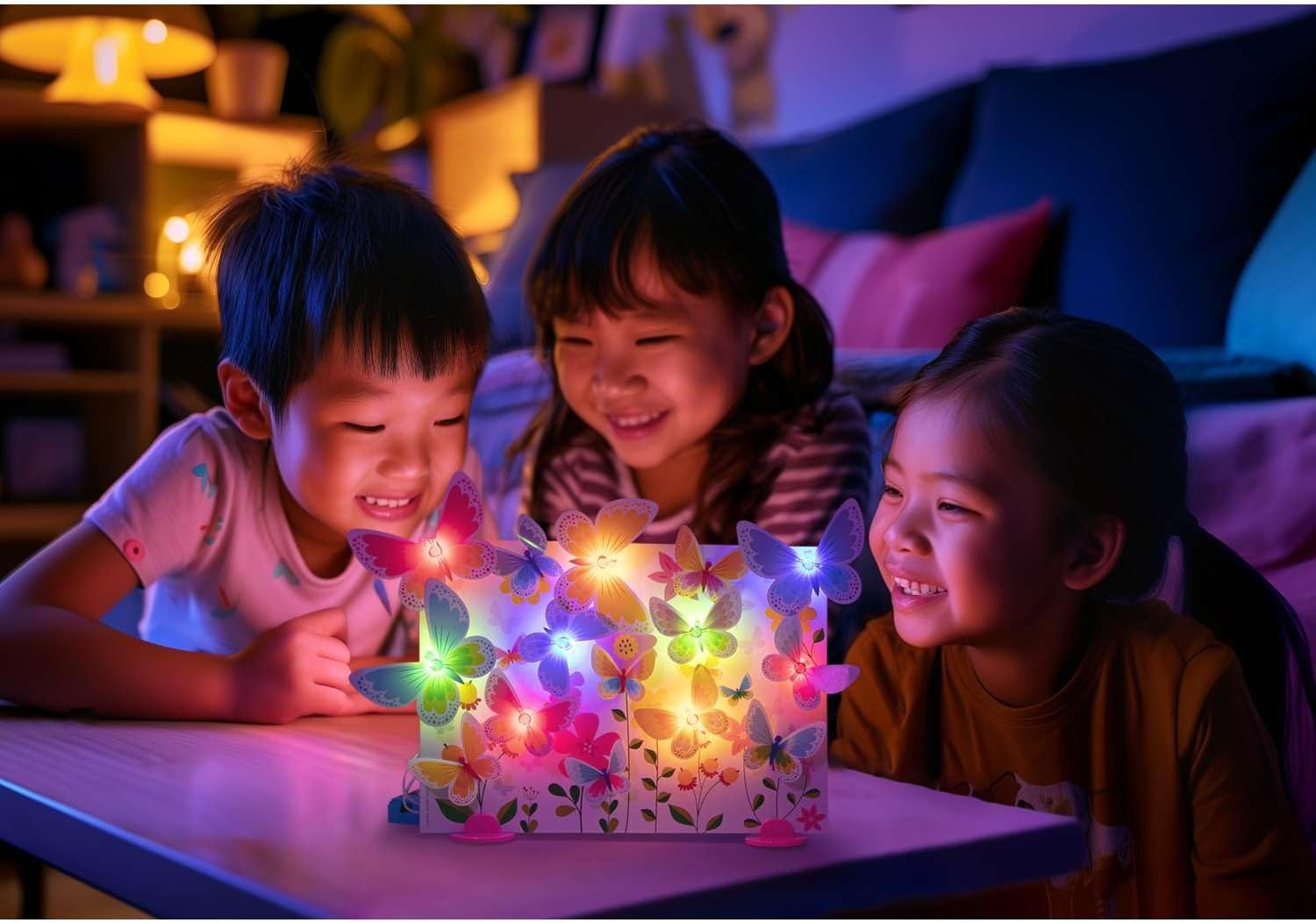 4M Glow 3D Butterfly Canvas