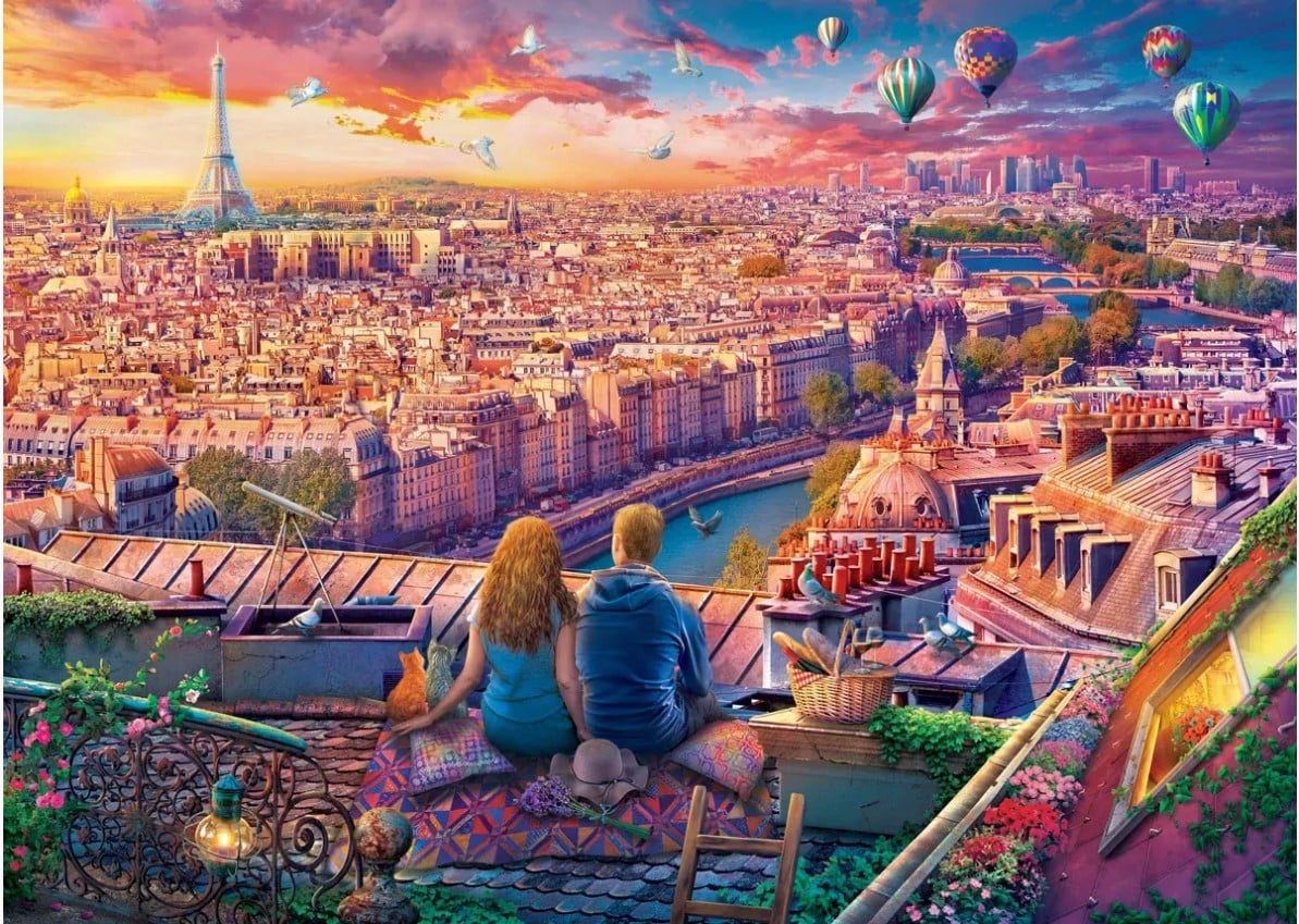 Puzzle 1000 Paris Rooftop