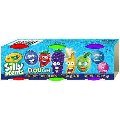 Crayola Silly Scents Mini Scented Dough 3-Pack – Assorted