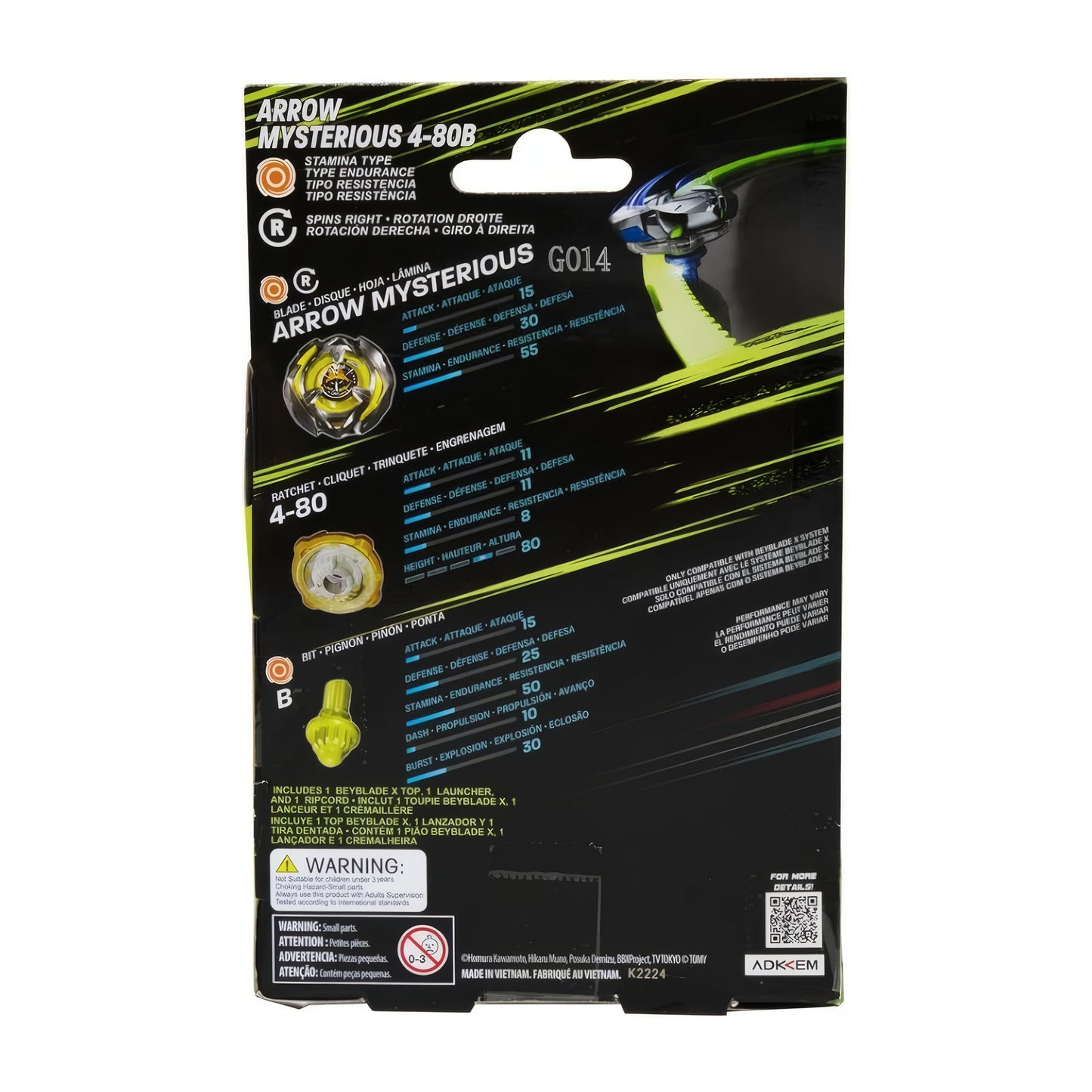 Beyblade X Arrow Wizard 4-80B Starter Pack