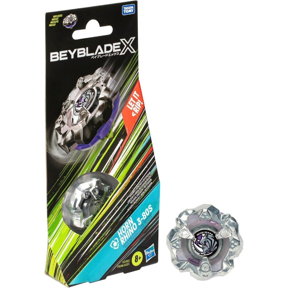 Beyblade X Horn Rhino 3-80S Spinning Top Toy Set (8+ Years)
