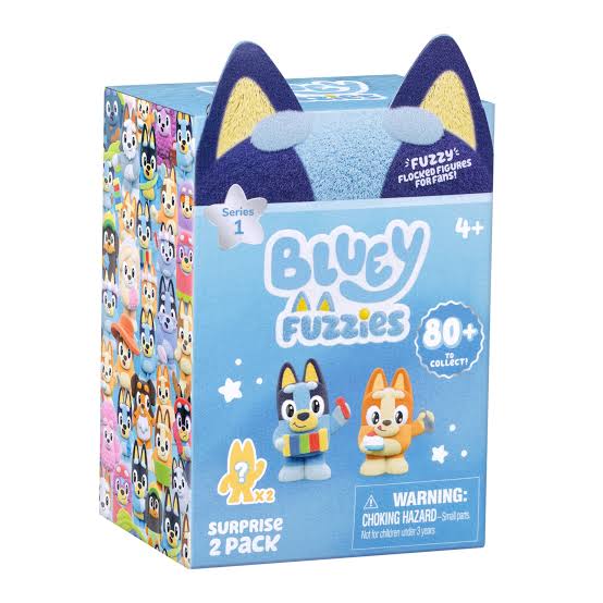 Bluey Fuzzies Series 1 Surprise Figure 2 Pack Blind Box