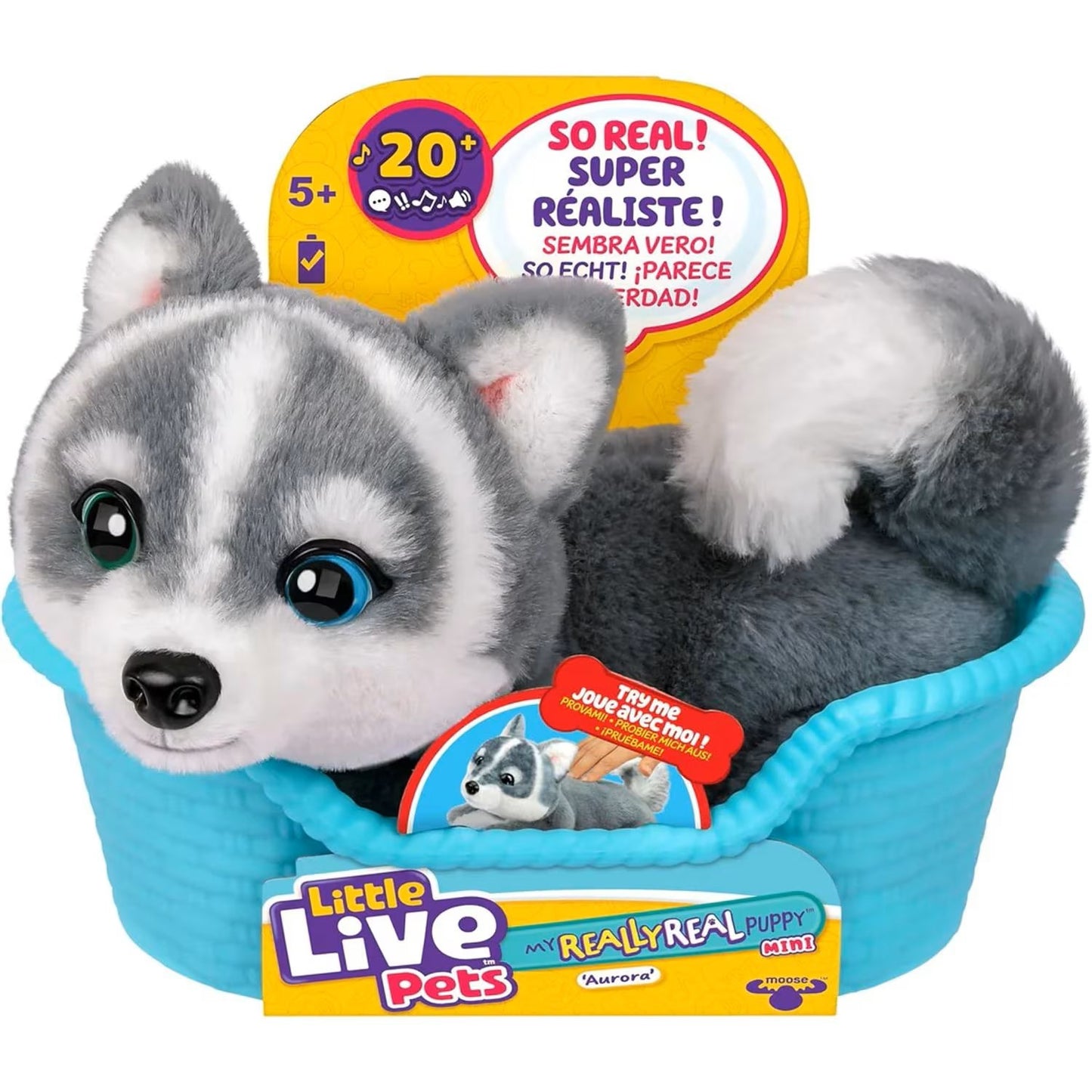 Little Live Pets My Really Real Puppy Mini Aurora the Husky (5+ Years)