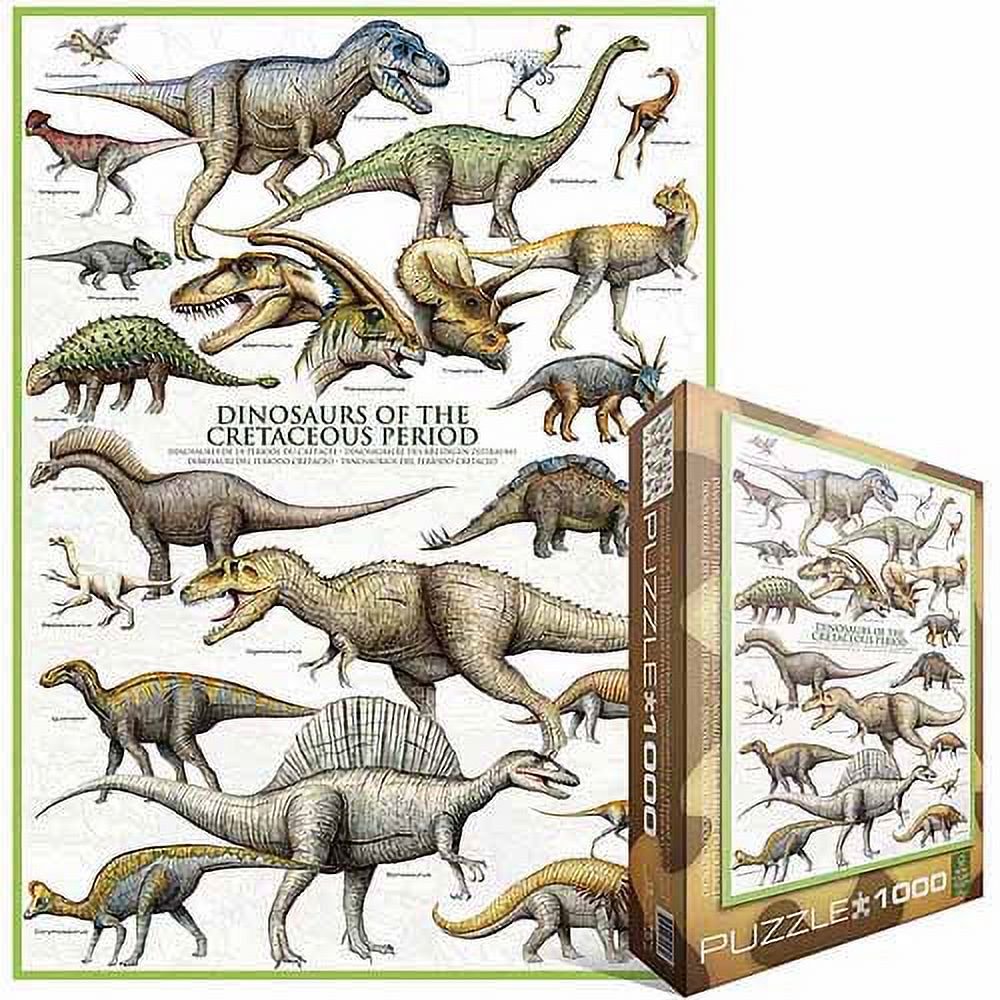 Puzzle 1000 Dinosaurs Of Cretaceous Period