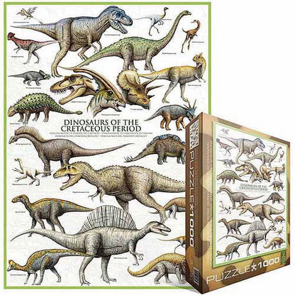 Puzzle 1000 Dinosaurs Of Cretaceous Period
