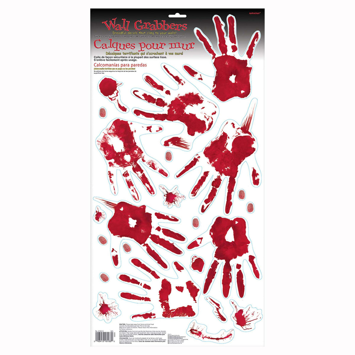 Skeleton Hand Print Wall Grabbers