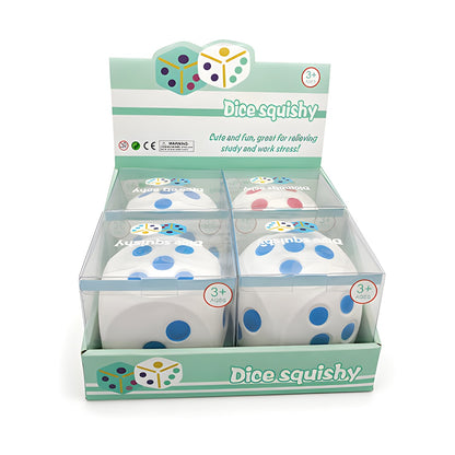 Jumbo Dice Squishy – Soft Sensory Fidget Stress Relief Toy