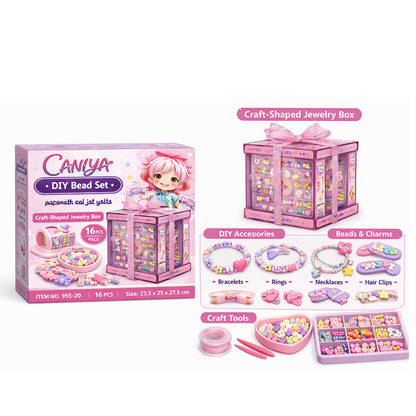 Caniya DIY Bead Jewellery Set with Storage Case