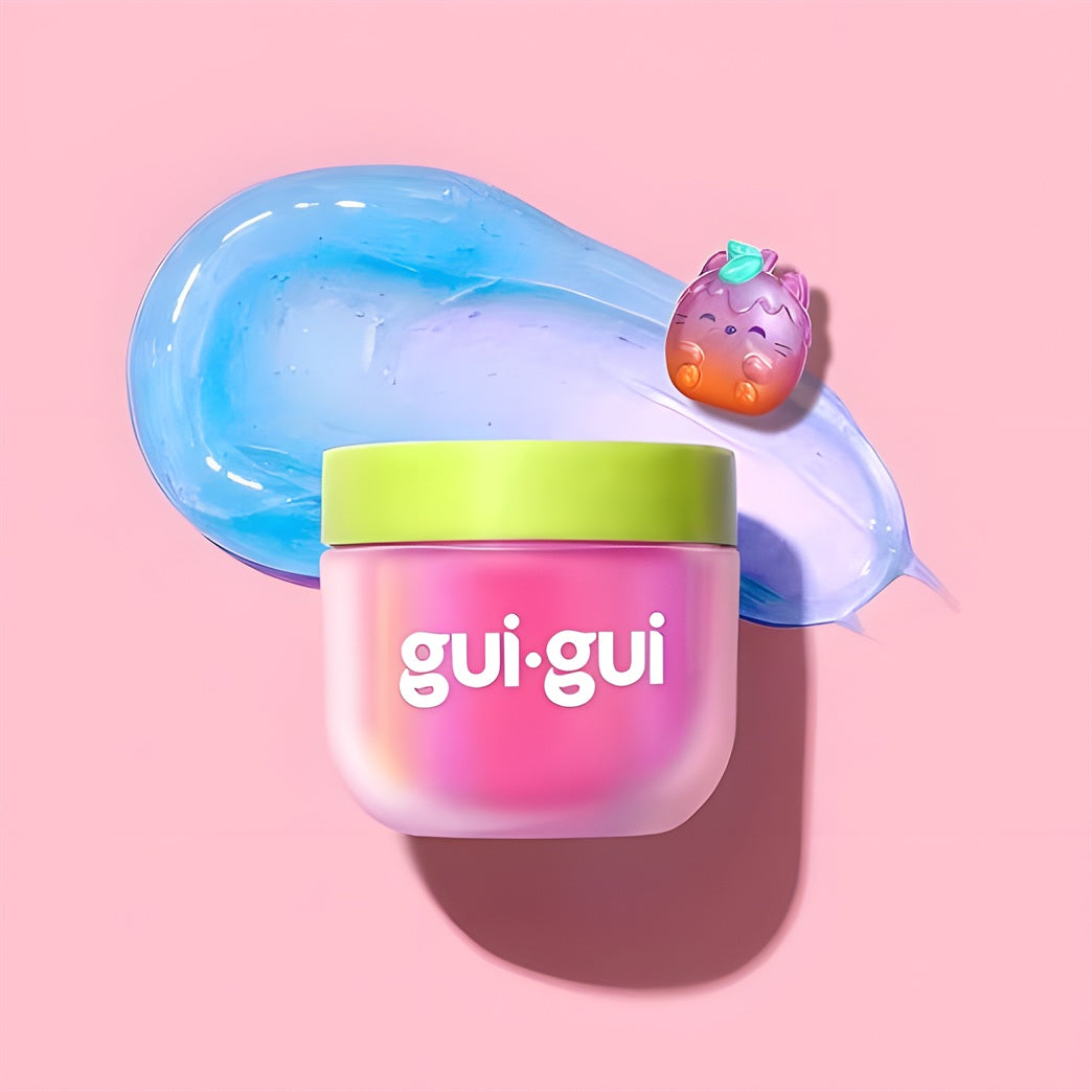 مجموعة سلايم GUI GUI Fruity Glow Deluxe المزدوجة مع السلايم المعطر والأدوات