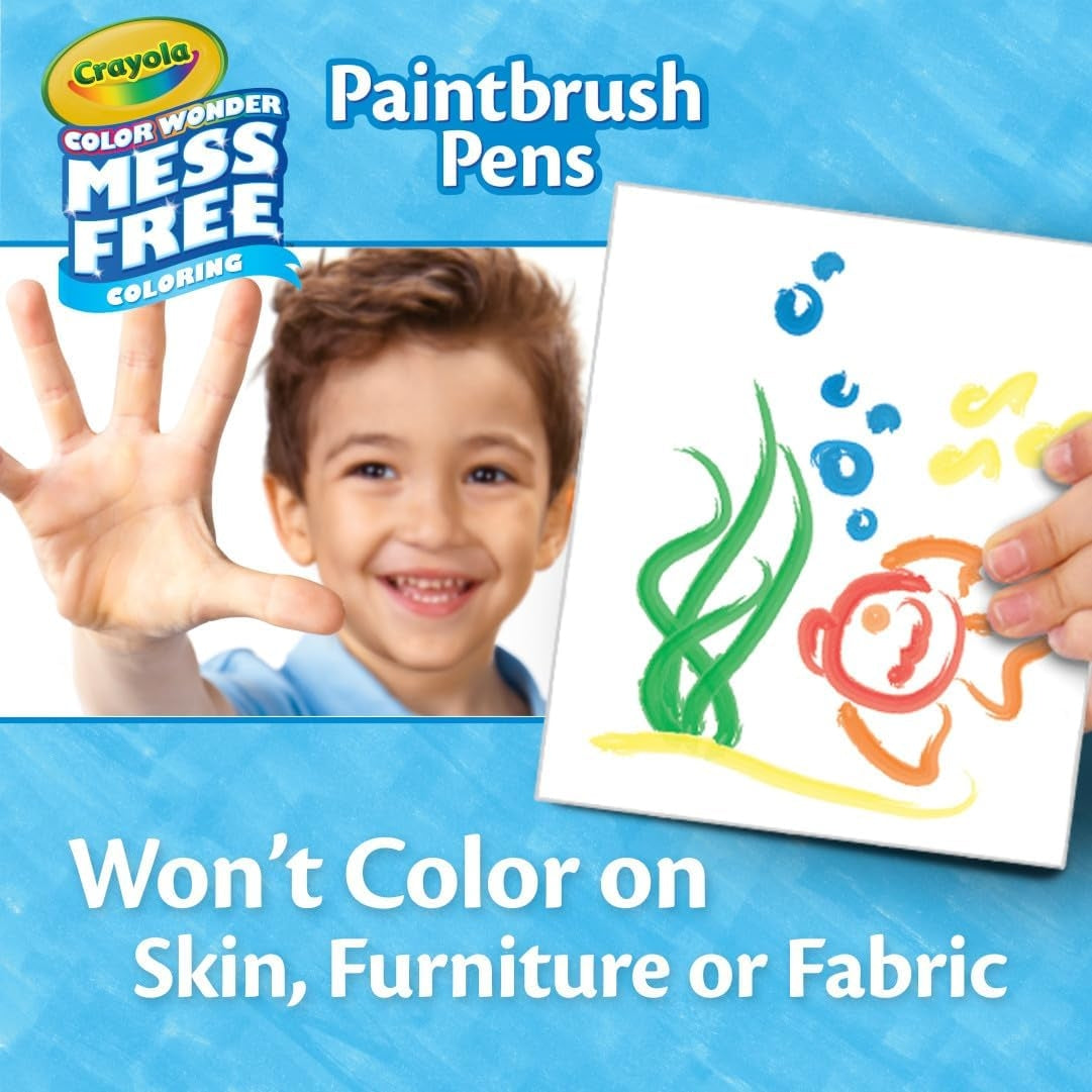 Crayola Color Wonder 8Ct Paintbrush Pens