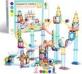 160 Magnetic Tiles 3D Marble Run Set