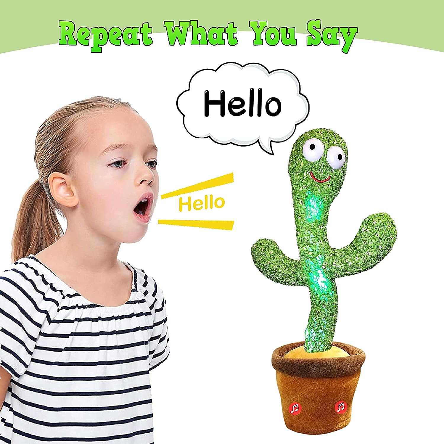 Music Swing Recording Cactus With Rings