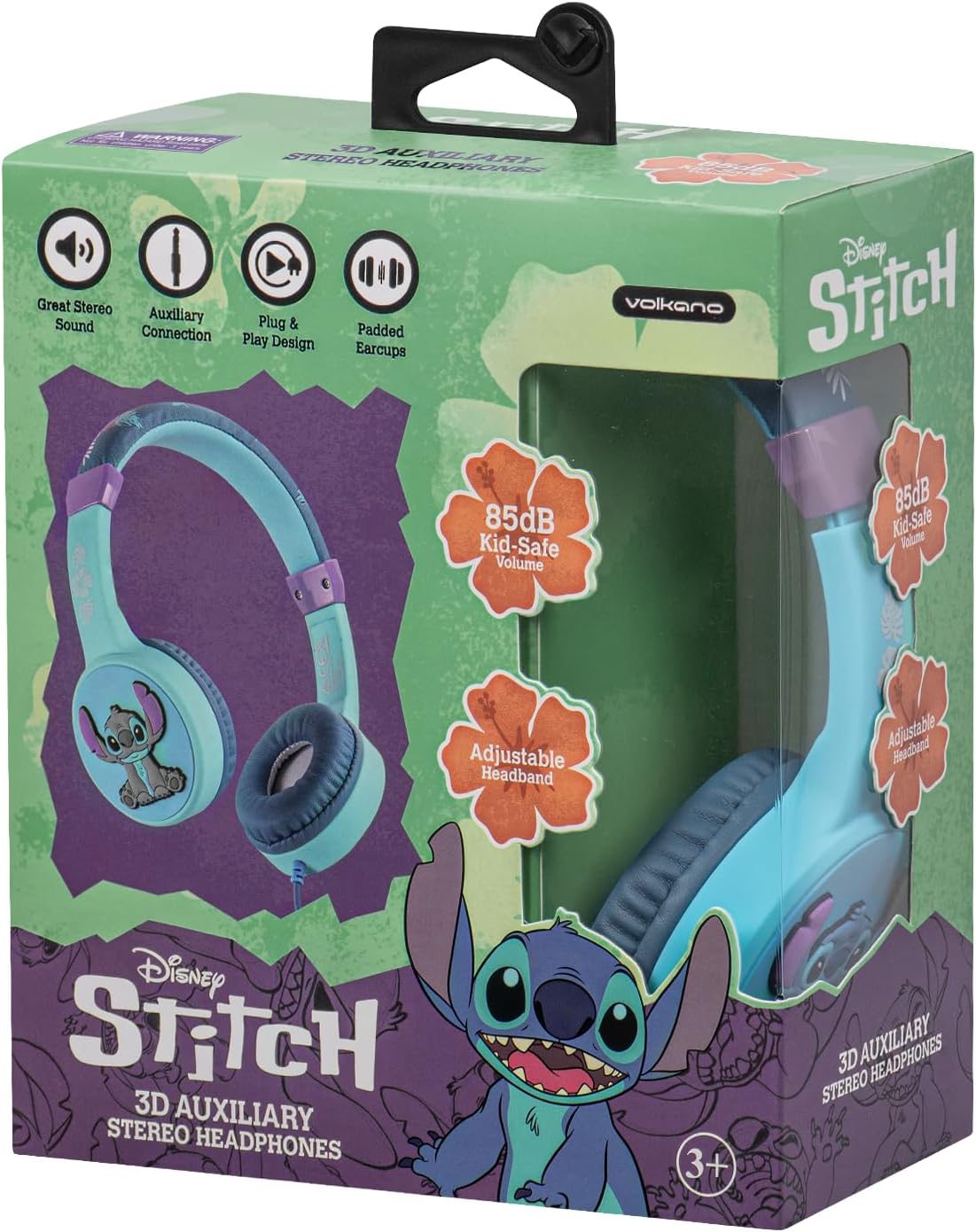 PADDED AUX HEADPHONES - STITCH