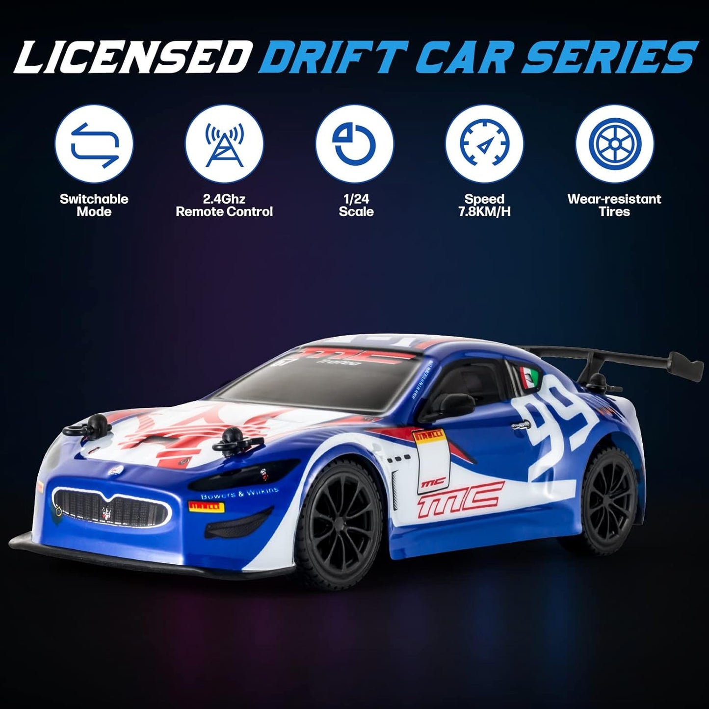 1:12 MASERATI GRANTURISMO GT3 2.4G
