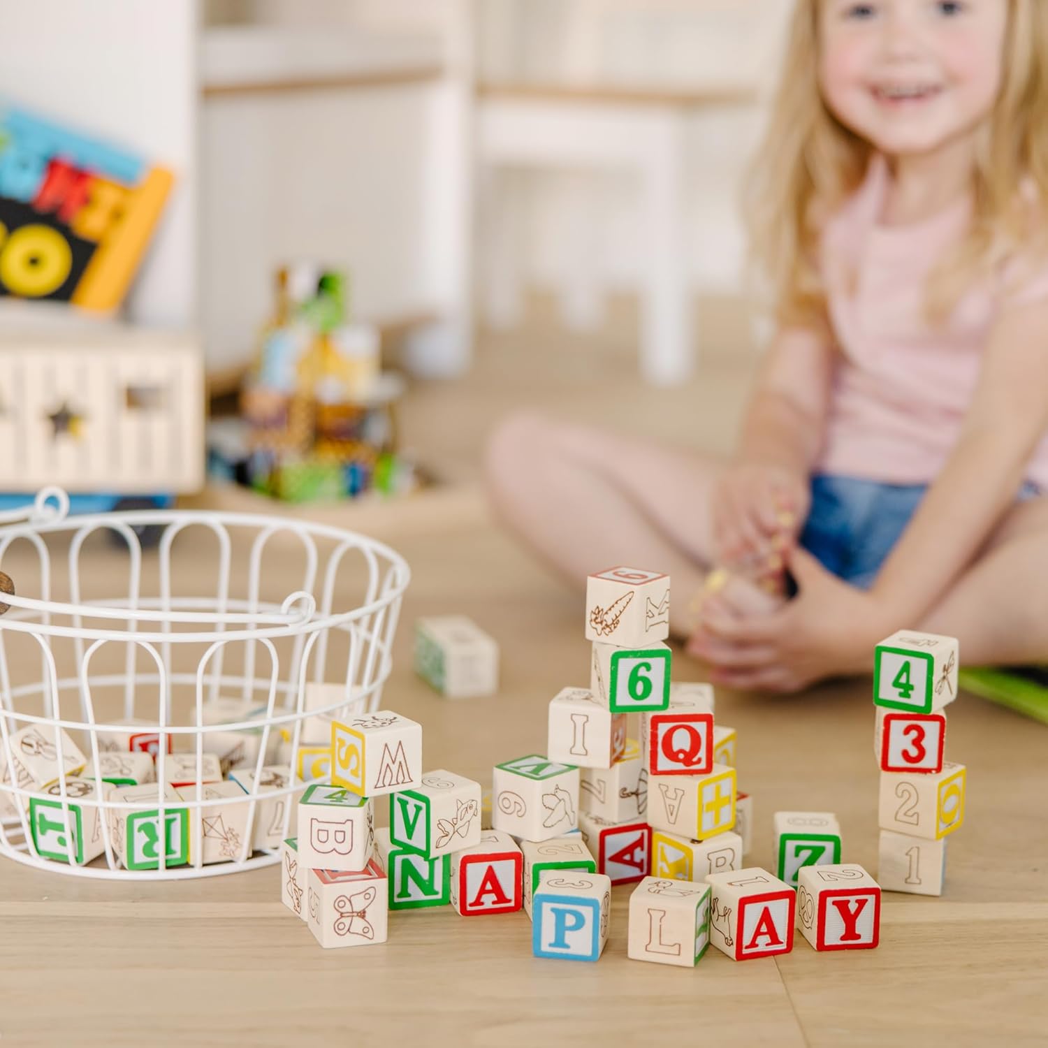 M&D Wooden ABC/123 Blocks