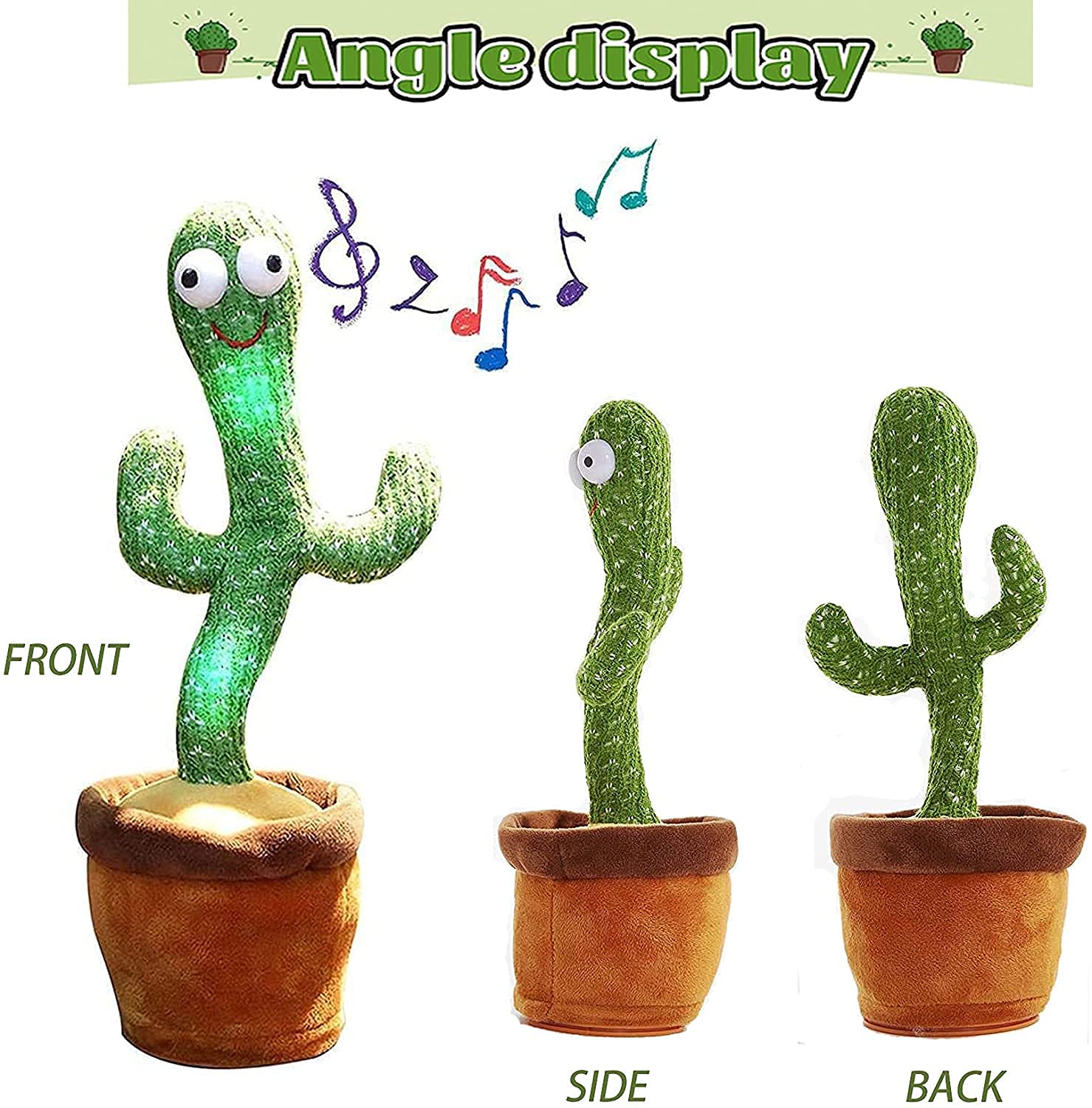 Music Swing Recording Cactus With Rings